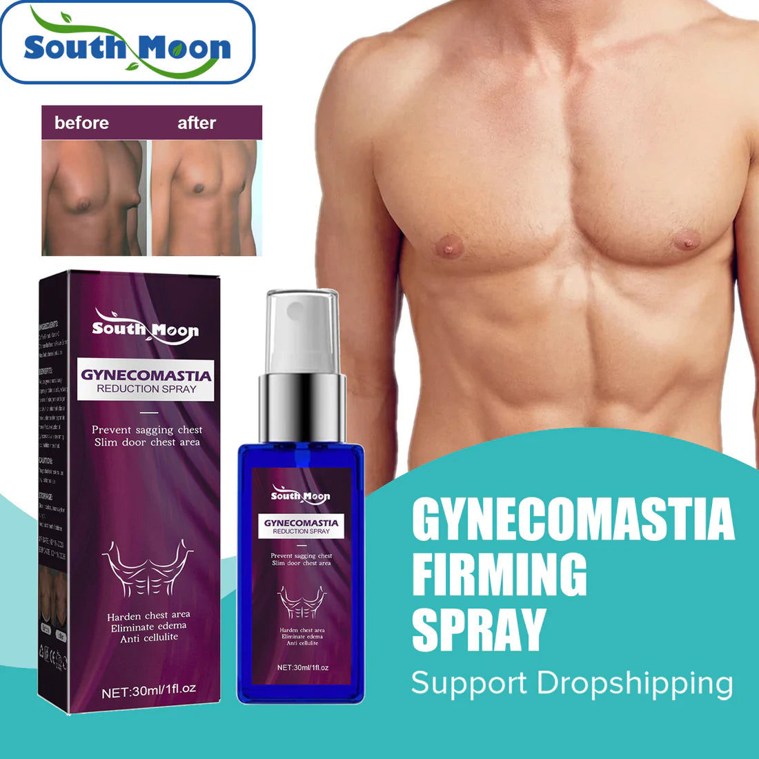 Spray de réduction de la gynécomastie BN